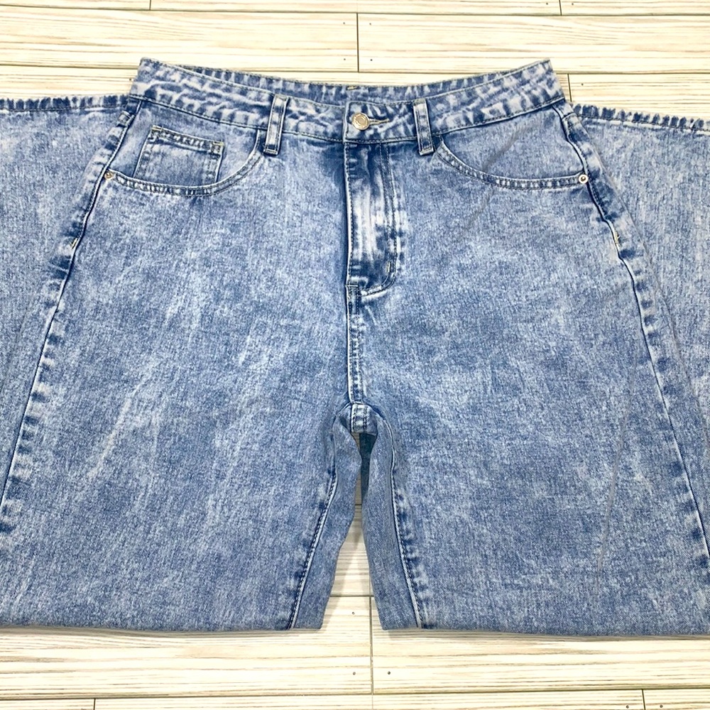 SHEIN high rise mom jeans. Wide leg size L